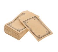 BCOATH 50pcs Self Adhesive Brown Kraft Paper Envelopes Small Coin Bags Mini Storage Pouches for Seeds Jewelry Buttons Coins and Small Office Supplies