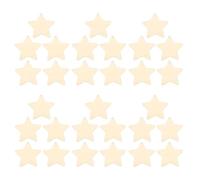 BCOATH 50pcs Unfinished Wooden Stars Star Pendant Decor Wood Hanging Creative Beige Blank Canvas for Decorating Easy to Paint DIY Crafts Projects Christmas Party