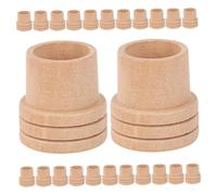 BCOATH 50pcs Wooden Moxa Stick Extinguisher Base Fire Extinguisher Holder for Safe Moxibustion Therapy Wear-Resistant Moxa Roll Hand Holder for Blood Flow and Fatigue Relief