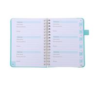 BCOATH 56 Sheets Password Organizer Online Password Book 5.7x4.7 Spiral Notebook with Alphabetical Tabs Pen Loop Quick Referencing for Home and School Seniors