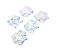 BCOATH 5pcs Adjustable Doll Diapers Reusable Cotton Cloth Nappies for Pretend Play Realistic Dollhouse Accessories Stimulate Creativity and Life Skills Practice