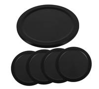 BCOATH 5Pcs Air Hockey Pucks Plastic Smooth Surface Replacement Game Table Accessories for Home Bars Video Game Rooms Sliding Hockey
