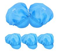 BCOATH 5pcs Anti-static Breathable Work Cap for Cleanrooms and Electronics Industry, Blue Polyester and Mesh Fabric, Washing Resistant Comfortable Safety Working Hat for Instrument