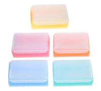 BCOATH 5pcs Bath Sponge Scrub Brushes for Newborns Soft Sensory Touch Massager with Cradle Cap Care Early Education Sponges for Scalp Cleaning and Bath Essentials