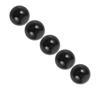 BCOATH 5pcs Black Plastic Pinball Machine Balls Miniature Pinball Accessories Kit for Family Entertainment Social Gatherings and Multi-player Interactive Fun