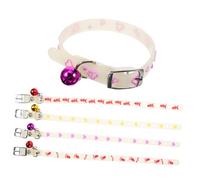 BCOATH 5pcs Cat Collar Light up Led Dog Collar Fluorescent Pet Necklace Glow Dark Fashionable Pet Decor for Male Female