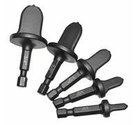 BCOATH 5pcs Copper Swaging Tool Set for Expanding Copper Tubes, Portable Bearing Steel Construction, for Maintenance of Refrigeration Equipment and Freezers, Black Finish