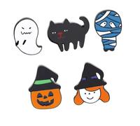 BCOATH 5pcs Halloween Brooch Wacky Cartoon Badges Creepy Costume Accessories for Party Clothing Decoration