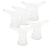 BCOATH 5pcs Newborn Cotton Cloth Nappy Inserts, Reusable Washable Baby Diapers Leak-Resistant Absorbency for Nighttime Use, White