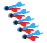 BCOATH 5pcs Plastic DIY Clock Hands Kit for Educational Red and Blue Clock Pointers for Interactive Learning Motor Skills Development Bonding Activity