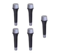 BCOATH 5pcs Simulated Microphones for Boys and Girls Educational Karaoke Toys for Creative Play Black Encourages Singing Speech Development for Parties and Performances