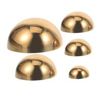 BCOATH 5pcs Stainless Steel Gazing Balls Mirror Polished Garden Reflection Spheres for Decor Compact Decorative Metal Hemisphere for Unique and Photography Props