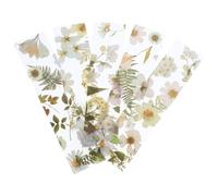 BCOATH 5pcs Transparent Pet Floral Bookmarks with Daisy Sunflower Chrysanthemum Peach Blossom Dandelion Designs for Book Lovers Teachers Students Reading Accessories