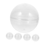 BCOATH 5pcs Transparent Round Vending Machine Clear Fillable Balls for Candy Packaging Storage Collectors Display