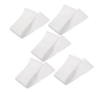 BCOATH 5pcs White Football Captain Armbands Nylon Reusable Sports Bands for Soccer Rugby Mourning Team Events School Hospital DIY Accessories
