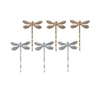 BCOATH 6 Pcs Dragonfly Bobby Pin Vintage Hair Clips Metal Not Fall off Easily Not Damage Hair Female Friends Daily Life Banquet