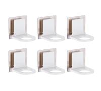 BCOATH 6pcs Adhesive Shower Bottle Holder for Bathroom Soap and Bottles