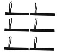 BCOATH 6pcs Adjustable Black Football Referee Wristbands with down Indicator, Hook and Loop Referee Gear Accessories for Match Officials and Football Sports Use