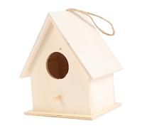 BCOATH 6pcs Diy Wooden Birdhouse Kit Unfinished House for Garden Birds Canary Nest Educational Craft Toys for Boys and Girls