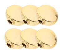 BCOATH 6pcs Guitar Tuning Pegs Machine Heads in Golden Zinc Alloy with Oval Concave round Shape for Easy Rotation and Exceptional Durability, Suitable for Acoustic and Electric Guitar
