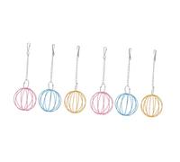 BCOATH 6pcs Hanging Grass Dispenser for Hamsters and Foraging Toy Feeder for Pasture Grass Garden and Balcony Use Space-saving Design