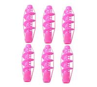BCOATH 6pcs Heatless Spiral Hair Curlers for Wavy Hair Soft Flexible Plastic Perm Rods with Firm Hold Design Gentle Scalp Contact Lightweight Portable DIY Rollers for Big Wave Curls