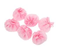 BCOATH 6pcs Makeup Puff Fluffy Powder Puff round Loose Powder Applicator for Face Blush Foundation Use Keeping Skin Dry and Comfortable
