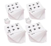 BCOATH 6pcs Miniature Poker Cards Set Including Mini Small and Medium Decks Compact Travel Game Cards for Party Favors and Dollhouse Accessories for Family and Festival Fun