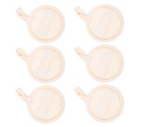 BCOATH 6pcs Natural Loofah Facial Exfoliating Pads Deep Pore Cleansing Makeup Remover Scrubber for Face Neck Body Travel-friendly Biodegradable Skin Cleanser for Men and Women