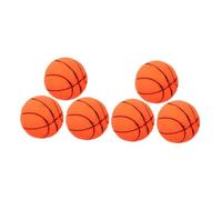 BCOATH 6pcs Small Squeaky Dog Vinyl Basketball Shape Interactive Puppy Chew Balls for Training and Fun Active Play to Prevent Boredom and Strengthen Bonding