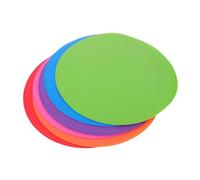 BCOATH 6pcs Soccer Training Flat Disc Markers Vibrant Colors Portable Football Training Discs for Agility Speed Skill Development and Soccer Practice