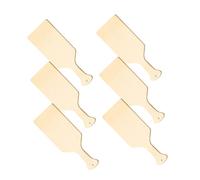 BCOATH 6pcs Unfinished Wooden Paddle Cutting Boards Wood Craft Supplies for DIY Painting Chopping and Charcuterie Serving Mini Handheld Blanks for Home Kitchen Office and Party Use