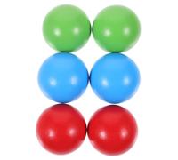 BCOATH 6Pcs Wooden Bocce Balls for Portable Smooth Rolling Outdoor Sports for Grass Beach and Backyard Play Wood Balls for Fun Active Games