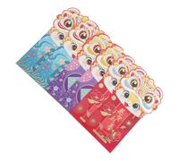 BCOATH 6pcs Year of The Dragon Red Envelope Envelopes Hand Traditional Envelops Lucky Snake Lunar Greeting Decorative Fancy Cartoon Packet New Year Red New Cute Eve