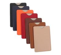 BCOATH 7pcs Anti Theft Card Holder Set Pu Leather Bank Card Protector Sleeves with NFC Blocking for Men and Women Travel-Friendly Wallet Insert