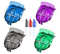 BCOATH 7pcs Golf Ball Line Drawing Alignment Tool Set with Marker Pen Lightweight Portable Golf Liner Template for Accurate Putting and Swing Marking Random Color