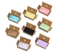 BCOATH 800pcs Blank Index Cards for Studying and Writing Thick Double-Sided Flash Cards with Assorted Colours for Home Office and School Use for DIY English Word Practice Random Color