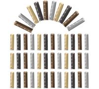 BCOATH 80pcs Copper Shoelace Tips Aglets for DIY Repair Shoe Laces Ends, Smooth round Design, Make it Easier to Cross Laces Holes, for Shoes and Shoelaces