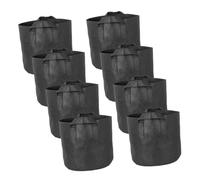 BCOATH 8pcs 3-gallon Grow Bags Plant Growing Bags Non-woven Fabric Planter Pouches for Indoor Garden Vegetables Potato Cultivation Breathable Nursery Containers