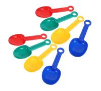 BCOATH 8pcs Beach Scoop Portable Sand Digging Tools for Safe Plastic Spades in Candy Colors Red Yellow Blue Green Educational Outdoor Play for Backyard and Beach Fun