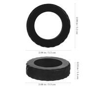 BCOATH 8Pcs Large Silicone Luggage Wheel Covers Φ50-63Mm Universal Black Protective Socks for Suitcase Wheels Noise Reduction and Shock Absorber Protectors