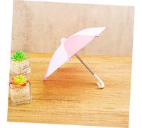 BCOATH 8Pcs Mini Doll Umbrellas Decorative Tabletop Umbrella Models for DIY Mini House Accessories Colorful Craft Props