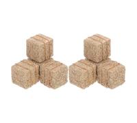 BCOATH 8PCS Mini Straw Hay Bale Models Stackable Faux Haystacks for DIY Farmhouse and Garden Decoration Sturdy Fade-resistant Tabletop Hay Bales Craft Accessories for Autumn Harvest