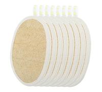 BCOATH 8pcs Natural Loofah Cleaning Sponge Versatile Absorbent Scrub Sponges for Kitchen and Bathroom Use Soft Exfoliating Dish Cloths for Cleaning