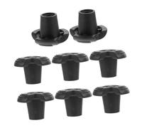 BCOATH 8pcs Non-Slip Rubber Walking Stick Tips for Hiking Poles Anti-Skid Trekking Pole End Caps Foot Covers for Crutches Mountaineering Camping Outdoor Stability