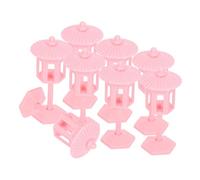 BCOATH 8pcs Pink Floor Lamp for Dollhouse Decor Vintage Inspired Miniature Lighting Accessories for Roleplay for Bedrooms and Living Rooms