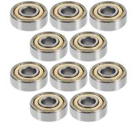 BCOATH 8pcs Wheelchair Front Wheel Bearings Replacement for Caster Deep Groove Ball Bearings for Manual Walker Transport Chair Parts