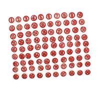BCOATH 90pcs Wooden Number Chess Pieces Set for Board Games Double-Sided Design Fun Logical Game for Family and Friends Gatherings Numbered 1-90