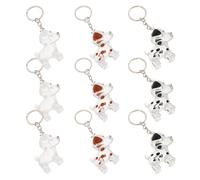 BCOATH 9pcs Transparent Dog Hair Keepsake Keychain with Memorial Storage Box Portable Pet Fur and Ashes Holder Lightweight Commemorative Jewelry for Cherishing Lost Pets Unique