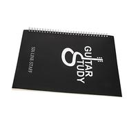 BCOATH A4 Guitar Music Notebook Coil Binding, Portable Guitarist Practice Sheet Book, Blank Six-string Score and Chord Writing Notebook for Learning and Teaching